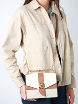 Sac Bandouliere Greenwich Cuir Michael kors Beige greenwich S1GGRC0B-vue-porte