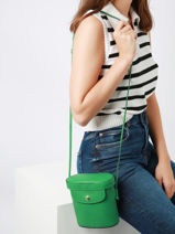 Longchamp Epure Cross body tas Groen-vue-porte