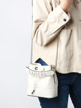 Mini Sac Seau Ninon Cuir Lancel Blanc ninon A11466-vue-porte
