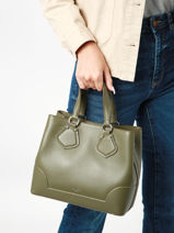 Sac  Main S No Izy Cuir Lancel Vert neo izy A12133-vue-porte