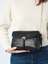 Pochette Othilia Cuir Vanessa bruno Marron othilia 33V40815-vue-porte