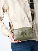 Cross Body Tas Roxane Leder Lancel Groen roxane A12070-vue-porte