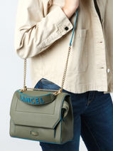 Cross Body Tas M Ninon Leder Lancel Groen ninon A11747-vue-porte