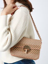 Cross Body Tas Moon Vanessa bruno Blauw moon 7V40533-vue-porte