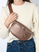 Sac Banane Miniprix Marron grained F3645-vue-porte