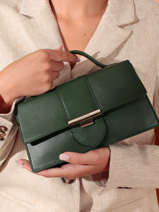 Sac Bandoulire Ily Cuir Lancaster Vert ily 10