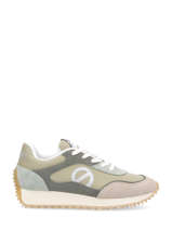Sneakers Punky Jogger Uit Leder No name Beige accessoires IATN04TL