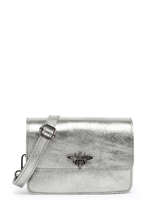 Cross Body Tas Nine Leder Milano Zilver nine NI22115N