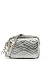 Cross Body Tas Nine Leder Milano Zilver nine NI19111N