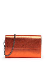 Sac Bandoulire Nine Cuir Milano Orange nine NI23064N