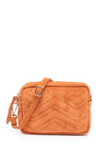 Sac Bandoulire Velvet Aspect Daim Milano Orange velvet VE19111G