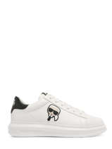 Sneakers Kapri Karl Ikon En Cuir Karl lagerfeld Blanc men KL52530