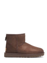 Classic Mini Ii Laarzen Uit Leder Ugg Bruin women 1016222