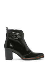 Bottines  Talon Thais En Cuir Dorking Noir accessoires D8300