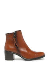 Bottines  Talon Lexi En Cuir Dorking Marron women D8606