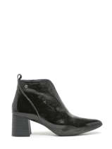 Bottines  Talon Margot En Cuir Dorking Noir accessoires D9227