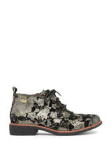 Derby Veterschoenen Uit Leder Laura vita Goud women COCRAI17