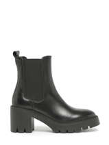 Chelsea Boots  Talon En Cuir Tamaris Noir women 41