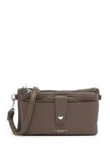 Cross Body Tas Met Kaarthouder Grained Miniprix Bruin grained H6020