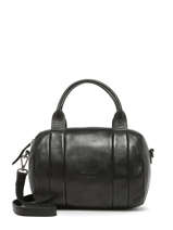 Sac Port� Main Smart Cuir Basilic pepper Noir smart BSMA08