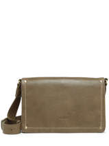 Sac Bandoulire Boston Cuir Basilic pepper Vert boston BBOS01