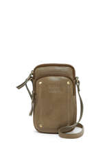 tui Tlphone Et Bandoulire Cuir Basilic pepper Vert boston BBOS04
