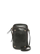 tui Tlphone Et Bandoulire Cuir Basilic pepper Noir boston BBOS04