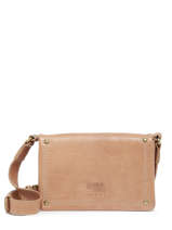 Sac Bandoulire Boston Cuir Basilic pepper Beige boston BBOS03