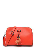 Cross Body Tas Caviar Leder Milano Oranje caviar CA21101