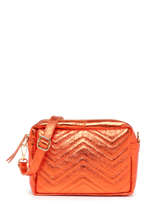 Sac Bandoulire Nine Cuir Milano Orange nine NI1911LN