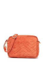 Sac Bandoulire Velvet Aspect Daim Milano Orange velvet VE19111L