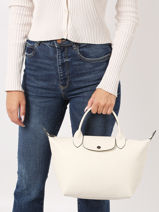 Longchamp Le pliage xtra Sac port� main Beige-vue-porte