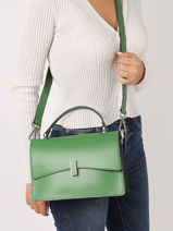 Sac Port Main Mirage Cuir Milano Vert mirage MI22111A-vue-porte