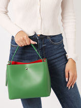 Sac Port Main Mirage Cuir Milano Vert mirage MI22065A-vue-porte