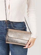 Sac Bandouli�re Nine Cuir Milano Marron nine NI23064N-vue-porte