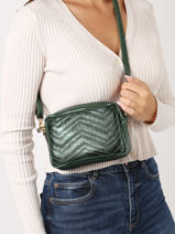 Cross Body Tas Nine Leder Milano Groen nine NI19111N-vue-porte