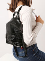 Sac  Dos Milano Noir nine NI23066-vue-porte