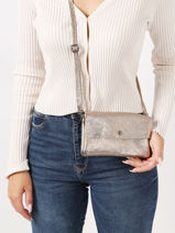 Sac Bandouli�re Nine Cuir Milano Or nine NI23067-vue-porte