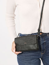 Sac Bandoulire Nine Cuir Milano Noir nine NI23067-vue-porte