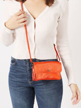 Cross Body Tas Nine Leder Milano Oranje nine NI23067-vue-porte