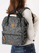 Rugzak S Adventurer Mini Cabaia Zwart adventurer S-vue-porte