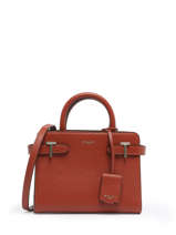 Sac  Main S Emilie Cuir Le tanneur Rouge emily PB328670