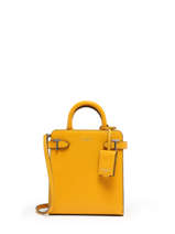 Sac Bandoulire Vertical Emilie Cuir Le tanneur Jaune emily TEMI1A00