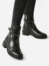 Enkellaarsjes Tamaris Zwart women 41-vue-porte