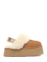 Mules Avec Brides Funkette En Cuir Ugg Marron women 1113474