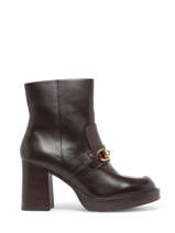 Bottines  Talon En Cuir Tamaris Marron women 41