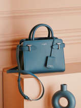 Sac  Main S Emilie Cuir Le tanneur Bleu emily TEMI1600