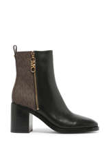 Bottines  Talon Regan En Cuir Michael kors Noir women F3RGME8L