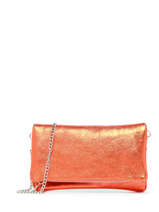 Sac Bandoulire Nine Cuir Milano Orange nine NI22112N