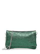 Sac Bandoulire Nine Cuir Milano Vert nine NI22112N